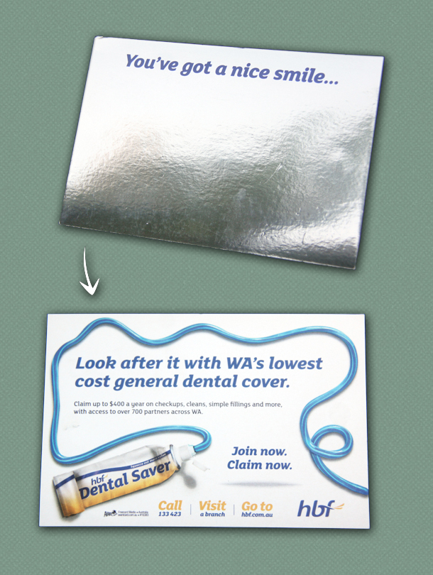 HBF Dental Saver Postcards