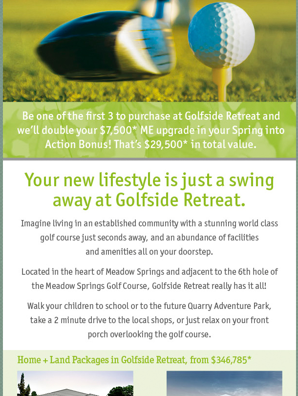 Golfside Retreat Flyer
